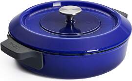 Kasserolle WOLL "Iron", blau, H:7cm