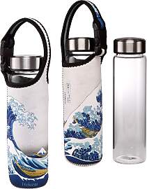 Katsushika Hokusa Glas Trinkflasche mit