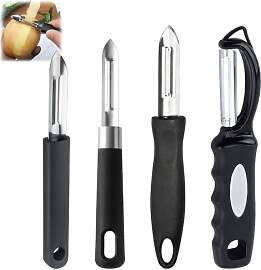 Katyjun Sparschäler 4er Set mit rutschfestem