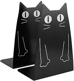 Katze Metall Buchstütze, niedliche Katze Mode