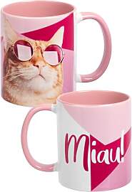 Katzen Tasse - Miau! - Katze Kaffeetasse Becher
