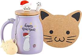 Katzen Tasse Weihnachten Süße Keramik