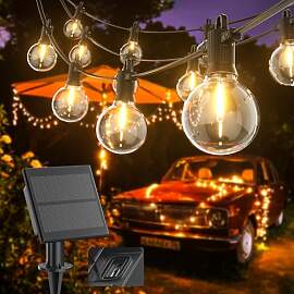 Kawaya Solar Lichterkette Außen 10M LED