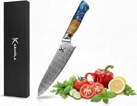 KAWOLA Damast Küchenmesser Santoku Kochmesser