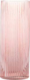 KAYLETIN Rosa Glasvase, Glas-Blumenvasen, gerippte 