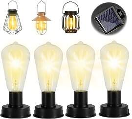KBIBCK 7 CM Solar Glühbirnen für Draußen, 4