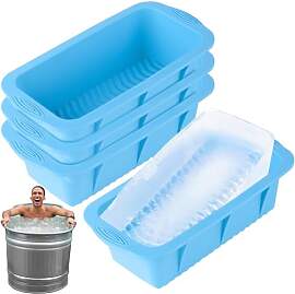 KBIBCK Extra Große Eisblock-Form, 4 Stück Große 