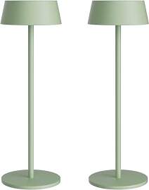 K-Bright 2 Stück LED Akku Tischleuchte, Kabellose 