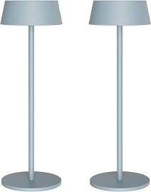 K-Bright 2 Stück LED Akku Tischleuchte, Kabellose 