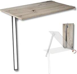 KDR Wandklapptisch 80x50 cm Eiche astig –