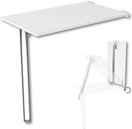 KDR Wandklapptisch 80x50 cm Weiß – Klapptisch