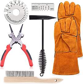 Keadic 6 pcs Welding Slag Removal Tool Include