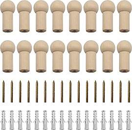 Keboyoe Yingcen 16Pcs Hölzern Kleiderhaken
