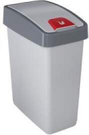 keeeper Abfalleimer silber B/H/L: ca. 24x47,5x39,5 