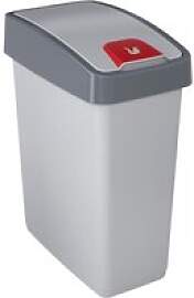 keeeper Abfalleimer silber B/H/L: ca. 30x61,5x40 cm