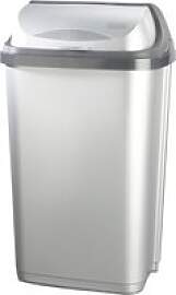 keeeper Abfalleimer silber B/H/L: ca. 34x54x26 cm