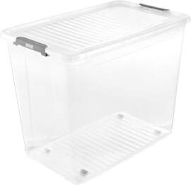keeeper Aufbewahrungsbox mit Deckel und Rollen, 74 