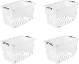 keeeper leo 4x Aufbewahrungsbox mit Deckel und