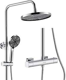 KeeGone Duschsystem mit Thermostat Edelstahl