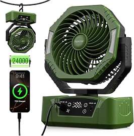 Kejector Akku Ventilator Camping 24000mAh USB
