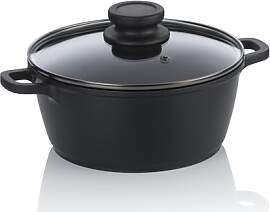 kela Fleischtopf 20 cm mit Glasdeckel ATURA,