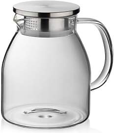 kela Glaskaraffe mit Deckel 1,2 L LUNA, Glaskrug