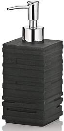 Kela Seifenspender Posidon aus Poly in schwarz,