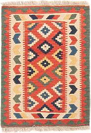Kelim Teppich - Oriental - 97 x 66 cm - rot