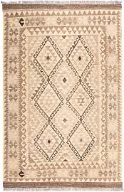 Kelim Teppich - Splash 190 x 130 cm - beige