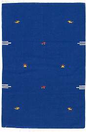 Kelim Teppich - Trendy 180 x 120 cm - blau