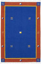 Kelim Teppich - Trendy 180 x 120 cm - blau