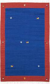 Kelim Teppich - Trendy 180 x 120 cm - blau