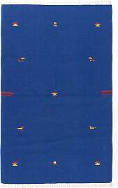 Kelim Teppich - Trendy 180 x 120 cm - blau