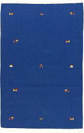 Kelim Teppich - Trendy 180 x 120 cm - blau