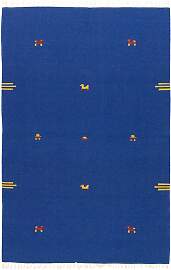 Kelim Teppich - Trendy 180 x 120 cm - blau