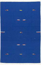 Kelim Teppich - Trendy 180 x 120 cm - blau