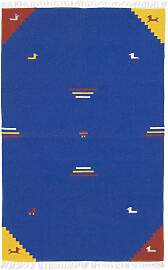 Kelim Teppich - Trendy 180 x 120 cm - blau