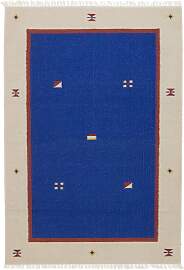 Kelim Teppich - Trendy 180 x 120 cm - blau
