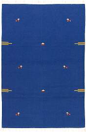 Kelim Teppich - Trendy 180 x 120 cm - blau