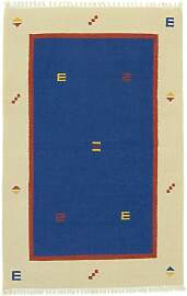 Kelim Teppich - Trendy 180 x 120 cm - blau