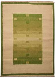 Kelim Teppich - Trendy 180 x 120 cm - grün