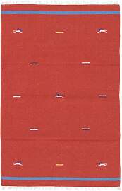 Kelim Teppich - Trendy 180 x 120 cm - rot