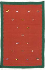 Kelim Teppich - Trendy 180 x 120 cm - rot