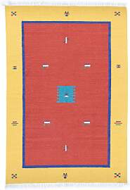 Kelim Teppich - Trendy 200 x 140 cm - rot