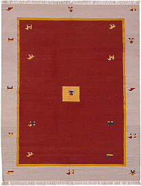 Kelim Teppich - Trendy - 200 x 140 cm - rot