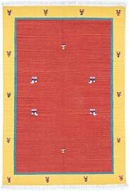 Kelim Teppich - Trendy 200 x 140 cm - rot