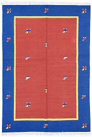 Kelim Teppich - Trendy 200 x 140 cm - rot