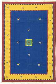 Kelim Teppich - Trendy 300 x 200 cm - blau