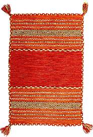 Kelim Teppich - Trendy 90 x 60 cm - rot