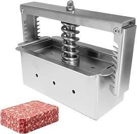 Kensbro Edelstahl Fleischpresse Fleischklopfer,